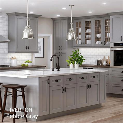 Backsplash Light Grey Shaker Style Kitchen Cabinet Painted In Benjamin