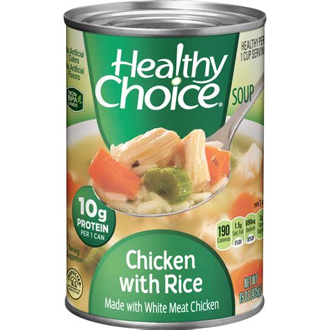 Healthy Choice Chicken With Rice Soup Canned Soup 15 Oz