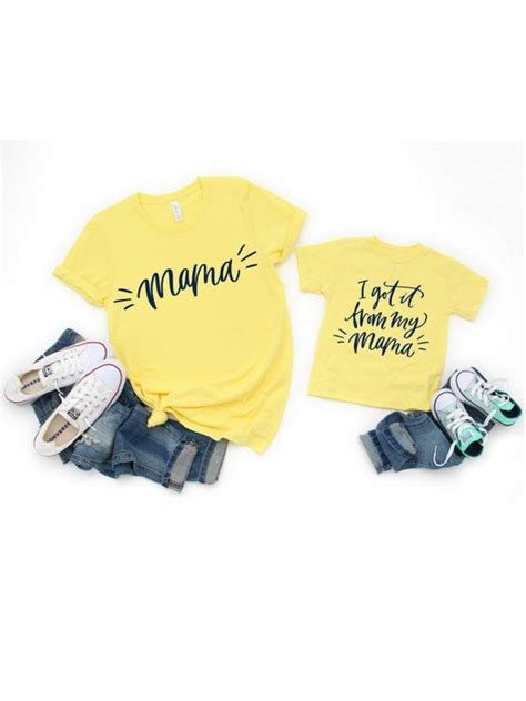 I Got It From My Mama Matching T Shirts Mommy And Me Shirts Etsy Mommy And Me Shirt Mommy
