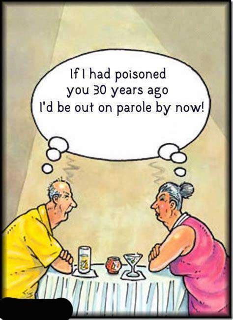 Old People Jokes One Liners Funny Elderly Couple Cartoons Pinterest