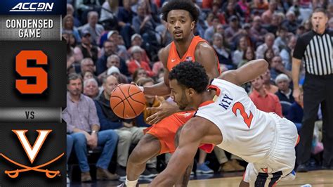 Syracuse Vs Virginia Condensed Game Acc Mens Basketball 2019 20