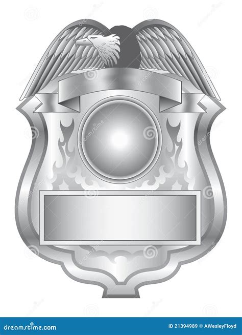 Silver Badge Ii Stock Vector Illustration Of Badge Gradient 21394989