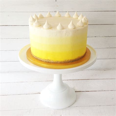 Yellow Ombré Cake By Blossom And Crumb Yellow Birthday Cakes 60th