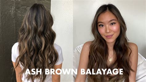 Dark To Ash Brown Balayage Asian Hair Hair Vlog Youtube