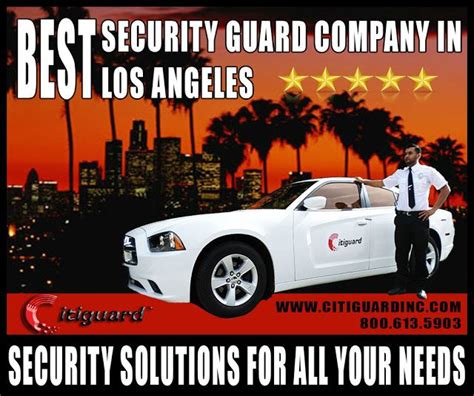 Los Angeles Security Guards Citiguard Security Guards Services Los