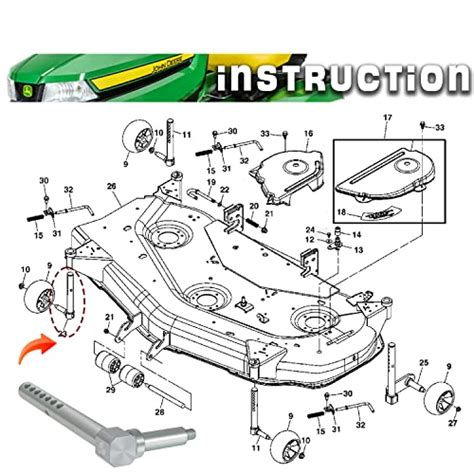 Am136327 Right Frontleft Rear Lawn Mower Deck Gauge Wheel Arms For Jo