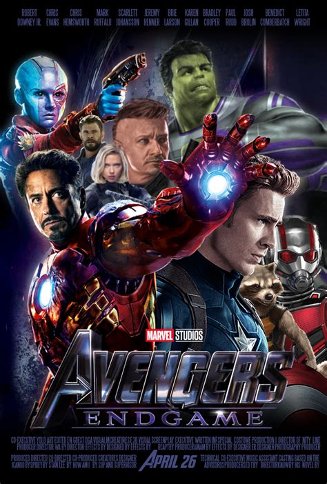 Avengers Endgame Fan Made Poster By Buzildizu On Deviantart
