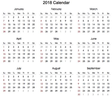 Free 2018 Calendar2018 Printable Calendar2018 Calendar Editable2018