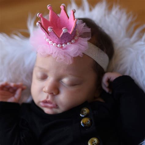 2021人気新作 Newborn Baby Girls Infant Toddler Big Crown Headband Hair Band