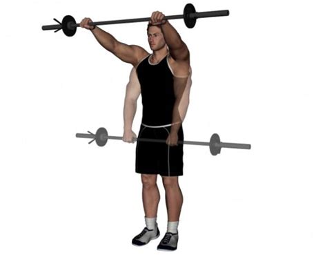 Barbell Front Raise Exercise Bodybuilding Wizard