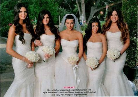 Kim Kardashian Bridesmaids Wear White Fully Engaged Official Blog
