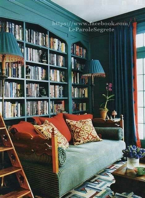 The Perfect Room For Book Lovers Blue Rooms Home Libraries Home Decor