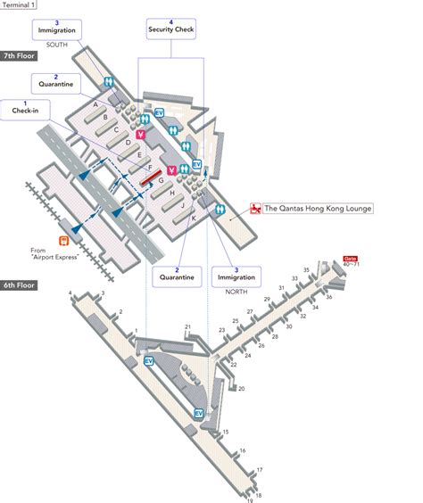 Hong Kong International Airport Terminal Map Airport Guide Jal