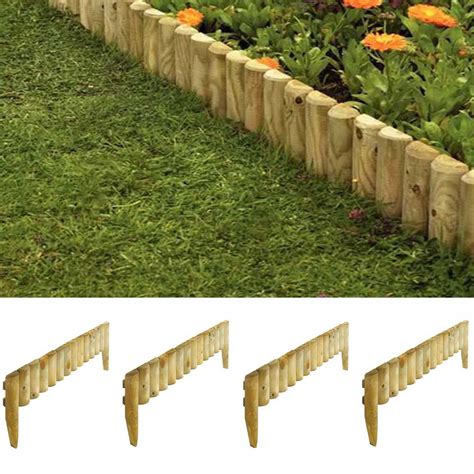 Composite garden borders are made from recycled wood materials that offer a wood grain texture. 23 Stunning Landscape Fence Edging - Home, Family, Style ...
