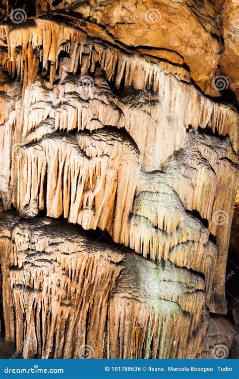 Scene From The Amazing Bulgarian Cave Magura Stock Photo Image Of