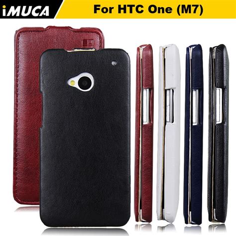 For Htc One M7 Imuca Flip Case For Htc One M7 801e 801n 801s Single Sim 801 Flip Pu Leather