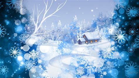 3d Snowy Cottage Animated Wallpaper Windows 7