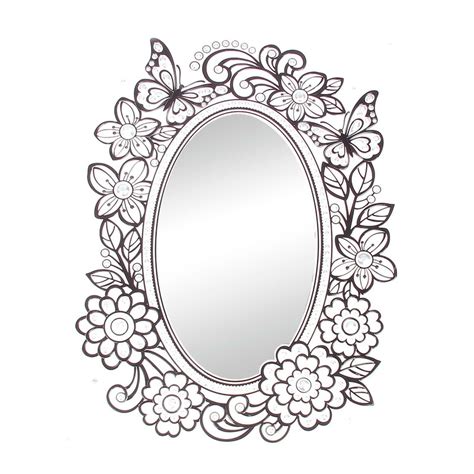 Hand mirrors have been a very important product in our daily lives of today, especially for women who like to keep themselves groomed all day long. Mirror coloring pages to download and print for free