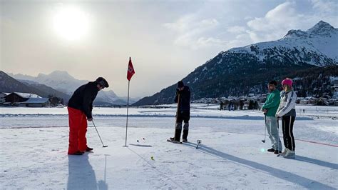 Snow Golf In Switzerland Where The Greens Are White The New York Times