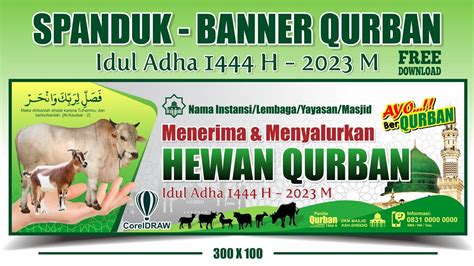 Contoh Desain Banner Spanduk Hari Raya Qurban Free Vector Banner Porn