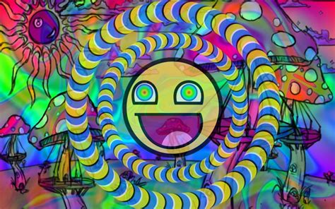 Smiley Face Illustration Smiley Psychedelic Hd Wallpaper Wallpaper