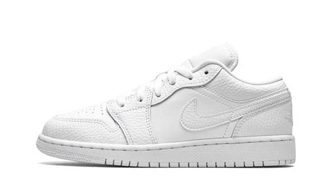 Sculpted in a high top silhouette, the sneaker appeared similar to the nike. Jordan 1 Low White (GS) - 553560-130 - Restocks