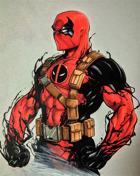 Deadpool Deadpoolvenom Fanart Superhero Marvel