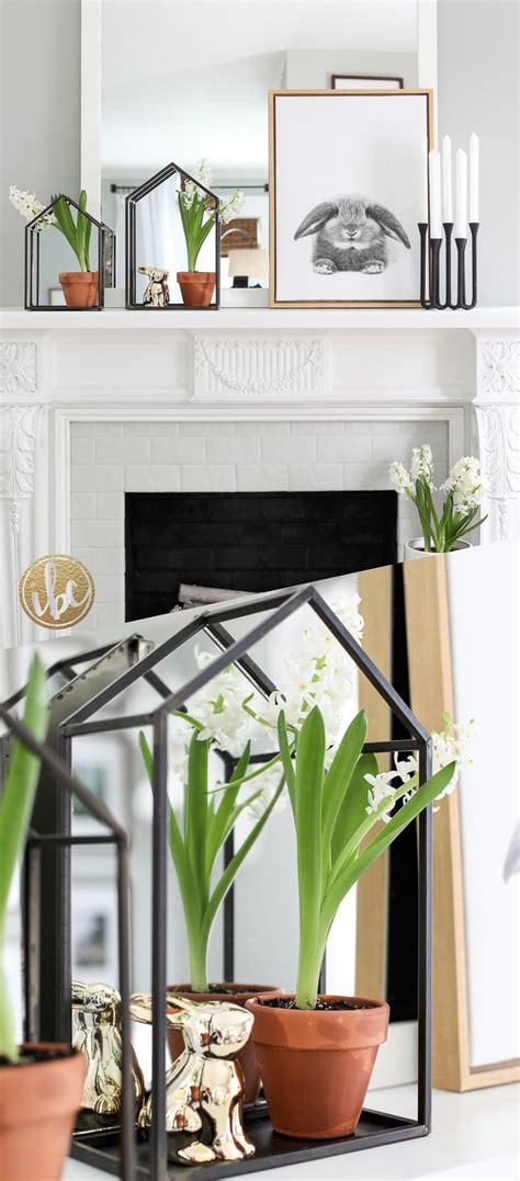 You can compromise a little on chairs and tables as opting for smaller furniture is fine whe. Mantel decorating ideas - spring farmhouse mantel decor ...