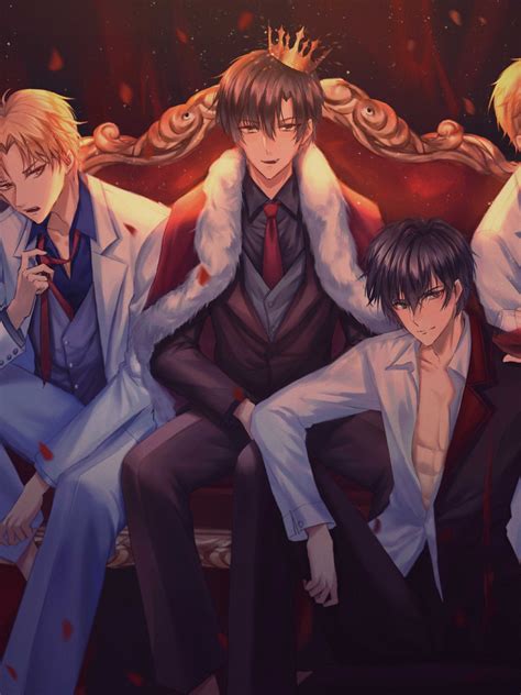 Download 1536x2048 Anime Boys Shoujo King Crown Suit