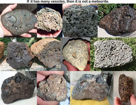 If A Rock Has A Lot Of Vesicles Then It Is Not A Meteorite Some