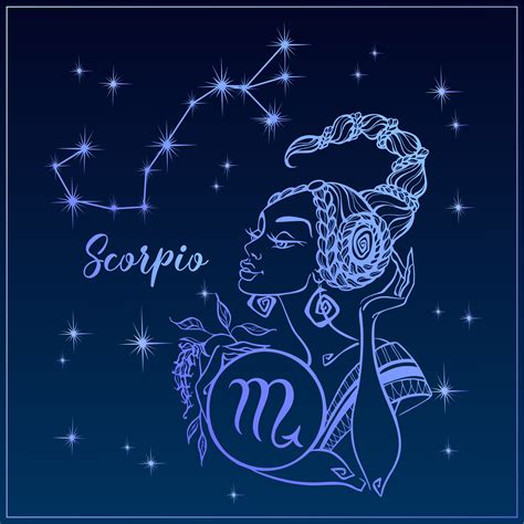 Signe Du Zodiaque Scorpion Comme Une Belle Fille La Constellation Du
