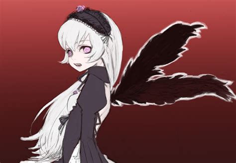 Mksm Suigintou Rozen Maiden Bad Id Bad Pixiv Id 00s Long Hair Pale Skin Pink Hair White