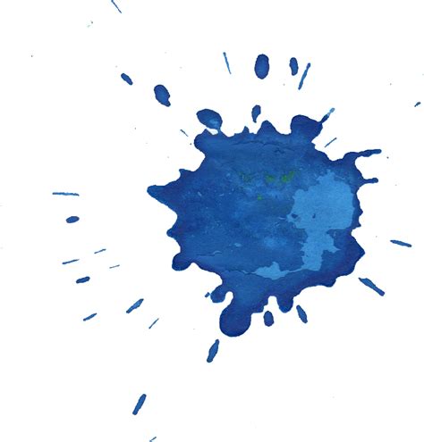 8 Blue Watercolor Drop Splash Png Transparent