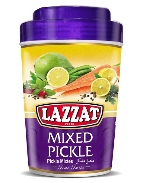 Mixed Pickle 1kg Lazzat Foods True Taste