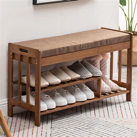 It can be inconvenient to keep shoes in other rooms, so the entryway hall can easily become overrun and look small. Modern Practical Home Entryway Furniture 3-Tier Shoe Bench ...
