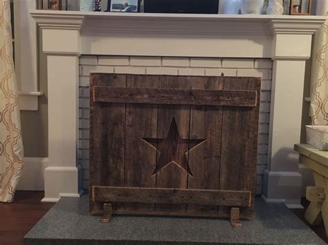 Fireplace Screen Made From All Reclaimed Wood Fireplace Fireplace