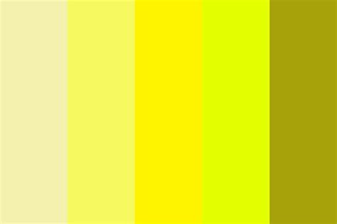 Yellow Shades In Bright And Dark Color Palette Dark Color Palette