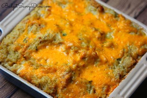 Simply add everything to a pan, bake, and enjoy. Cheesy Chicken and Rice Casserole Recipe | Budget Savvy Diva