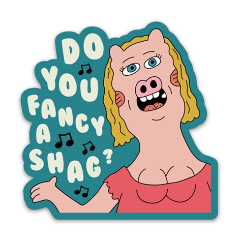 do you fancy a shag sticker sick animation shop