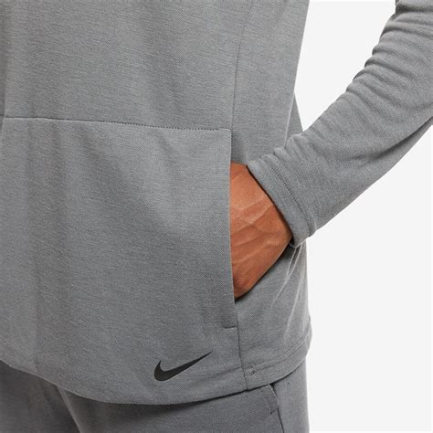 Nike Dri Fit Pullover Training Hoodie Iron Greyblack Mens Clothing