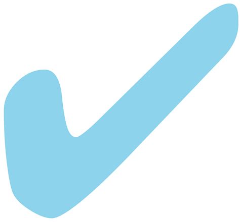 Blue Check Mark Tick Turquoise Green Tick Png Download