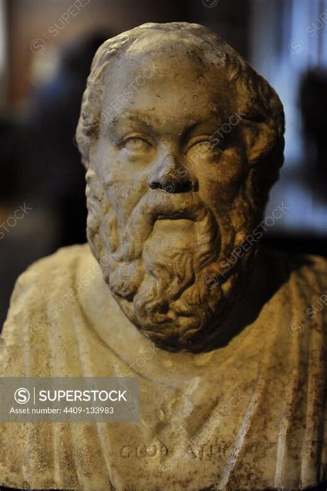Socrates 470 399 Bc Athenian Philosopher Detail Of The Double Herm
