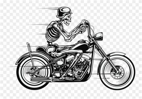 Download Skeleton Bike Biker Bikeride Skelett Motorbike Motorrad