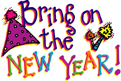 January Holidays Clipart New Year Text Messages