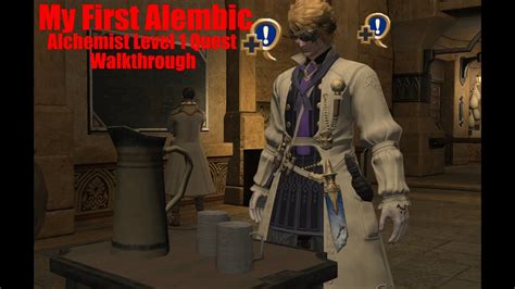 Final Fantasy 14 Alchemist Level 1 Quest My First Alembic