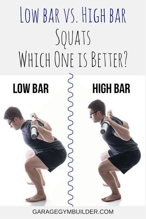 High Bar Vs Low Bar Squats Squat With Bar Bar Workout Workout Plan