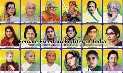 Top Female Freedom Fighters Of India In Hindi