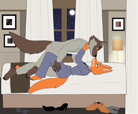 Rule 34 Barefoot Cuddle Diane Foxington Eye Contact Mr Wolf The Bad Guys Sparksstars The