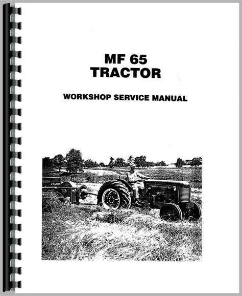 Massey Ferguson 65 Tractor Service Repair Manual And Maintenance Log Heavy Equipment Parts