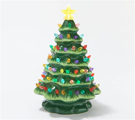 Mr Christmas 8 Illuminated Starry Light Nostalgic Ceramic Tree